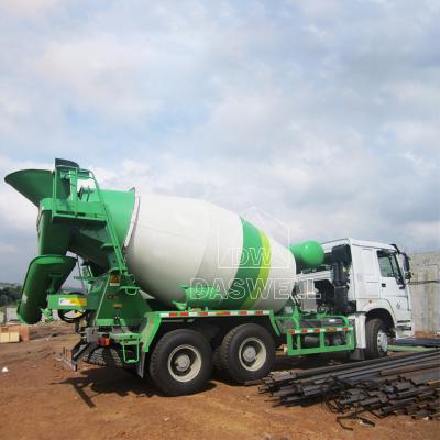 China Construction Material Shops Daswell Truck Mini Concrete Mixer Drum Price Concrete Mixer Trucks With Automatic Water Supply for sale