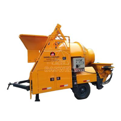 China Direct concrete mixer small mobile concrete mixer manufactures trailer concrete mixing cement mixer with pump machine for sale