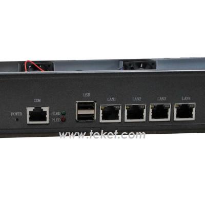 China For rackmount business server network 1U with 4 LAN fanless pfsense firewall router intel baytrail j1900 quad core 1U for sale