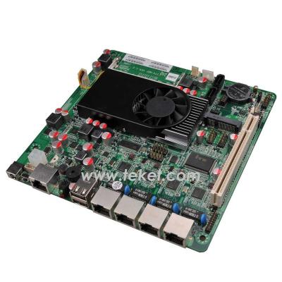 China Firewall Appliance Network Security Mini-ITX Desktop Motherboard D2550MF with Intel 4 LAN PORTS and 12V DC IN, Atom D2550 CPU Firewall for sale