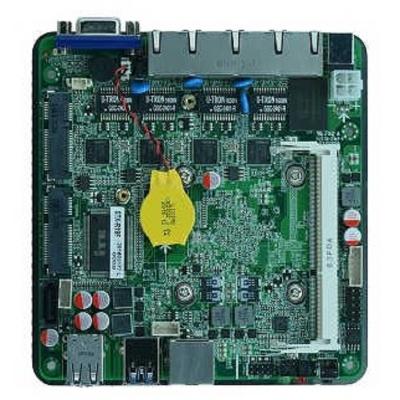 China Industral PC Intel Celeron J1800 J1900 N2940 NANO-ITX Firewall Motherboard J1900NF with 4 LAN Ports for sale