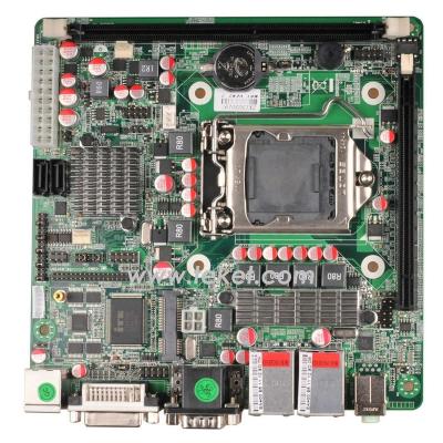 China Desktop Motherboard MINI-ITX Socket LGA1155 Chipset Intel Ivy Bridge H61 Dual 2*LAN PCIEx16 ATX POWER H61PE for sale