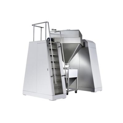 China Powder 100 200 Liter Stainless Steel Double Drum Cone Shape Mixer 500 L For Pharmaceutical for sale