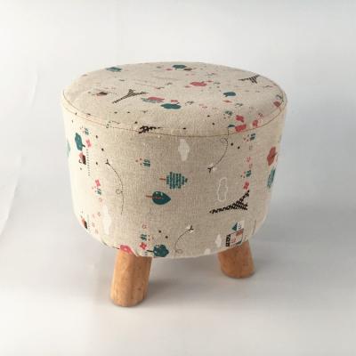 China Durable Fashionable Design Home Bench Sneaks Fabric Art Stools for sale