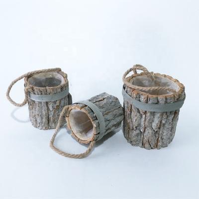 China New Style Flower Pot Modern Handmade Planter Pot Wooden Flower Pot for sale