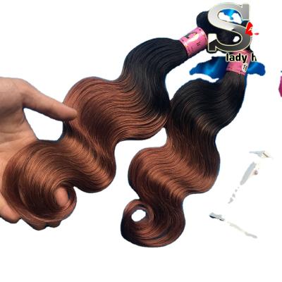 China Original Unprocessed Indian Hair Weave Body Wave Wholesale Virgin Indian Human Hair 1B 30 ombre for sale