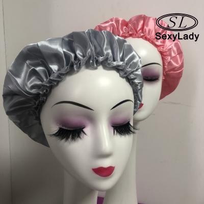 China Wholesale Luxury Bonnet satin bonnet silk cap sleeping hair bonnet for sale