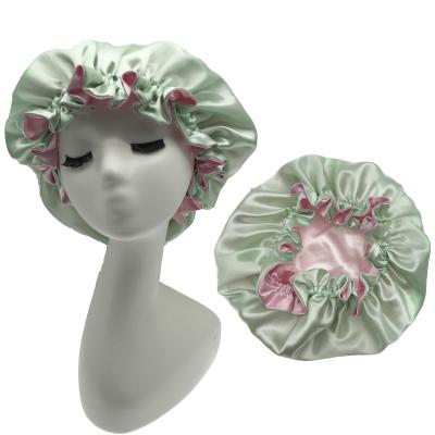 China wholesale price mommy and me hair bonnet double layer satin bonnet custom logo designer bonnet for sale