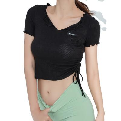 China Womens Sports Wear For Women Gym Sport Yoga Top Tank Top Woman Workout Tops Fitness T Shirt M for sale