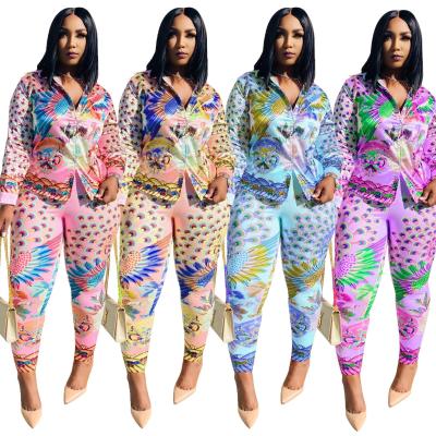 China High Quality QUICK DRY Floral Fashionable Formal Office Work Wear Business Suit Set for sale