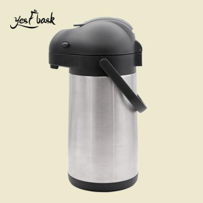 China Modern Business Stainless Steel Vacuum Double Walled Coffee Airpot Insulated Thermos Function Airpot for sale