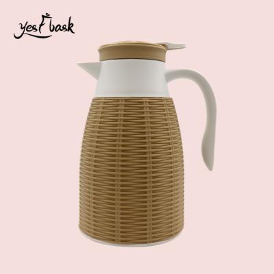 China High Quality Business Vacuum Jug Vacuum Flask Multi-capacity Double Walled Insulated Coffee Pot Glass Thermos for sale