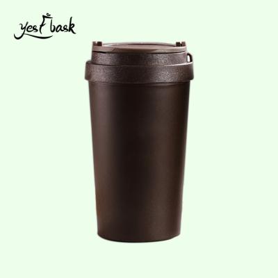 China PORTABLE Real Coffee Grounds Cup Plastic Bottle Coffee Mug for sale