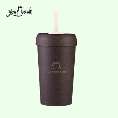 China PORTABLE Food Grade Environmental Friendly Real Coffee Grounds Plastic Coffee And Water Cup for sale