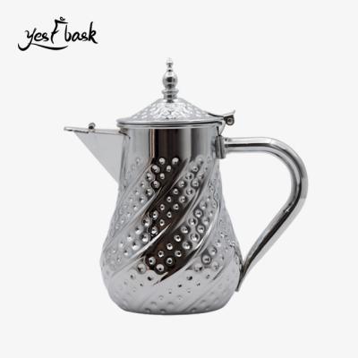 China 2022 New Design Business Arabic Coffee Pot Teapots Water Bottle Stainless Steel for sale