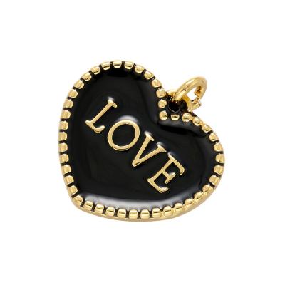 China CLASSIC Hearts Charms For Necklace Bracelet Earring Making 20*21mm Brass Pendant DIY Handmade Jewelry Fittings for sale