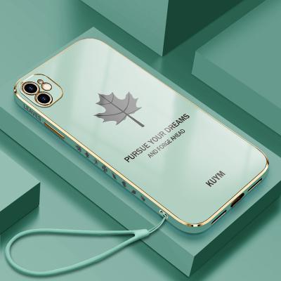 China Shockproof Luxury Gold Plated Electroplating Protective Case For iPhone 11 12 Pro 13 Lens Protective Phone Case for sale