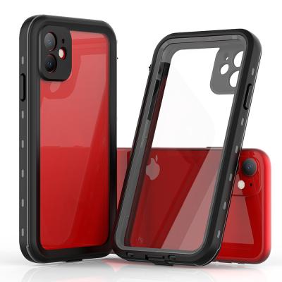 China Simple Design Shockproof Clear Smart Mobile Phone Cover Device Case IP69K 3M Waterproof Phone Case TPU For iphone 11 for sale