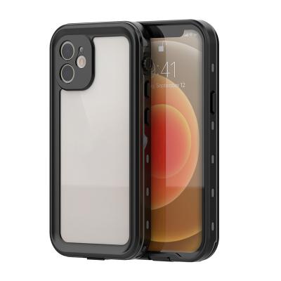 China Shockproof For iPhone12 Series Back Cover Wholesale Waterproof Shockproof Mobile Phone Transparent Case for sale