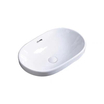 China Easy Clean Wash Basin Above Ware Ceramic Counter Sink Bathroom Sanitary Basin Hot Sales for sale