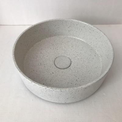 China Easy Clean Wash Basin Toilet Hand Lavatory Concrete Stone Bathroom Sink for sale