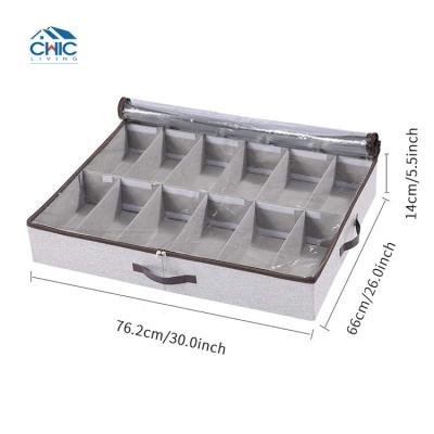 China Viable Wholesale Custom Transparent Storage Drawer Divider Shoe Organizer Box Underbed Men Clear Shoe Box for sale