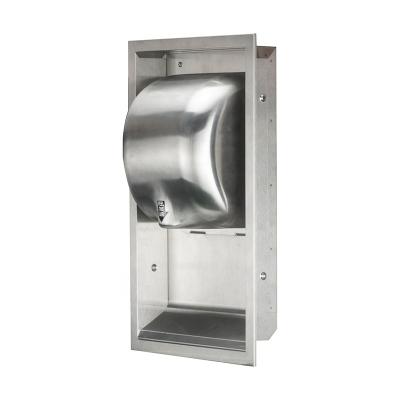 China Outdoor Stainless Steel Hand Dryer ADA Compliant Recess Kit Hand Dryer Set for sale