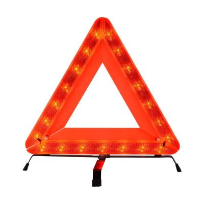 China E-Mark CE Reflective High Visibility Emergency Flashing Triangle Emergency Kit Led Flashing Warning Light for sale