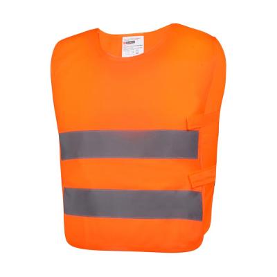 China EN 1150 Polyester High Safety Red Color 100% Reflective Vest Orange Viz for sale