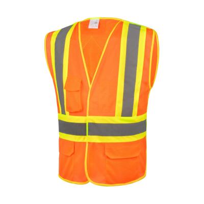 China 100% Polyester ANSI Class 2 High Visibility Safety Vest for sale