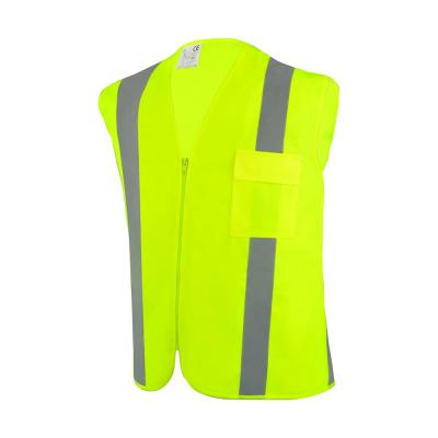 China 2016 Polyester CE EN ISO 20471:2013+A1 Jackets Unisex Breathable Adult Yellow High Visibility 100% Reflective Safety Vest for sale