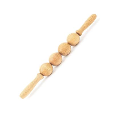 China Body Therapy Wood Massage Tools Anti Cellulite Massage Ball Wooden Roller Tool Massager for sale