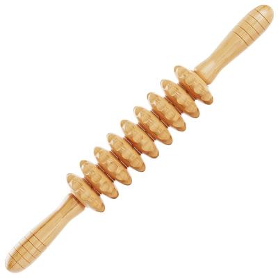 China Wooden Massager Wooden Lymphatic Stick Massager Wooden Anti Cellulite Body Massage Roller Drainage Therapy Massage Tools for sale