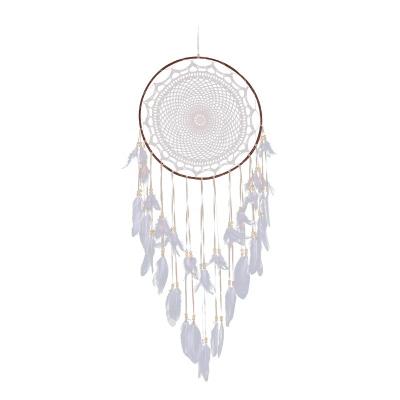 China Hot Selling Europe Dream Catchers Dream Catchers Handmade Indian Pentagon Home Decor Feather Custom Made For Wedding Decoration for sale