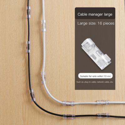 China Simple Wall Mounted Sticker Cable Wire Organizer Seamless Power Strip Holder for sale