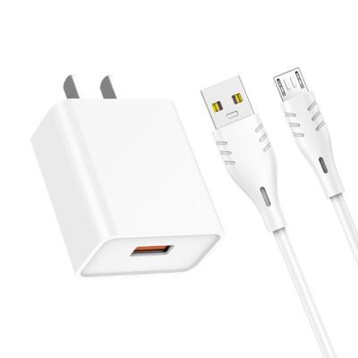 China Hot Selling 5A Fully Compatible Mobile Phone Fast Charging Set For With Micro Cable for sale