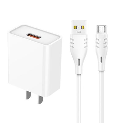 China Hot Selling 5A Fully Compatible Mobile Phone Fast Charging Set For With Micro Cable for sale