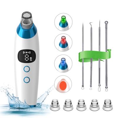 China Other New Arrival Heating USB Rechargeable Facial Pore Remover Blackhead Remover Vacuum Blackhead Remover for sale