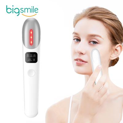 China 2021 newest 42 degree bigsmile handheld passionate, eye bag removal, eliminate circles Jade Eye Massager Pen EMS dark eyey massager for sale