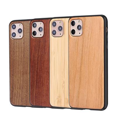 China Shockproof Natural Wood Case For iPhone 12 13 11Pro XR x XS 8 7 6 6S Max Plus Soft Bamboo Wood Hard Cover Cases For iPhone 12 11 pro max for sale