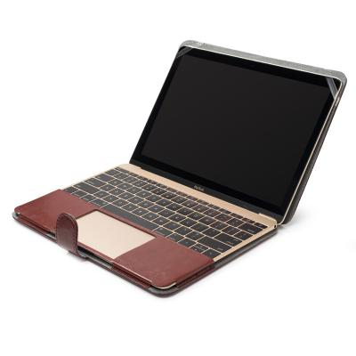 China Wholesale PC+PU 2021 Anti Scratch Drop Resistant Full Cover PU Leather Laptop Sleeve Protective Sleeve for macbook for sale