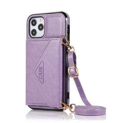 China Manufacturer Direct Sales Oblique Wallet Hanging Fancy Lanyard Women Cellphone Case Anti-fall for sale