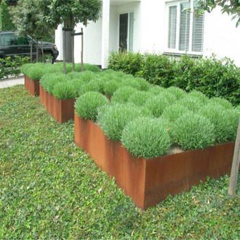 China custom agricultural gardening standing square metal planter hot selling products for sale