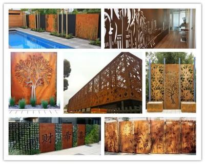 China Home decorative modern custom metal outdoor partition divider screens for sale