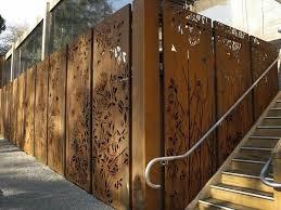 China modern laser cut metal wall art garden outdoor decorative perforated metal screen for sale