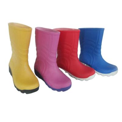 China 2021 Cheap High Quality Lightweight Child TPU Upper Fashion Ankle Rain Boots for sale