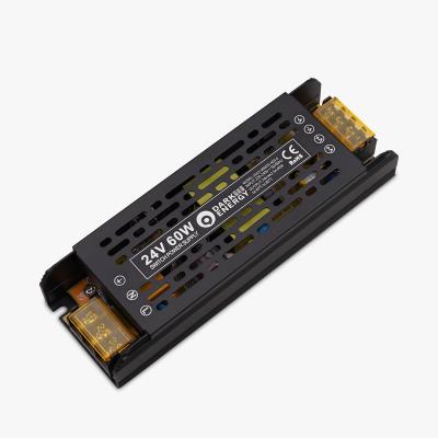 China Changing Energy 24V 60W Constant Voltage Led Driver Ip 20 Dark LED Strip Power Supply for sale