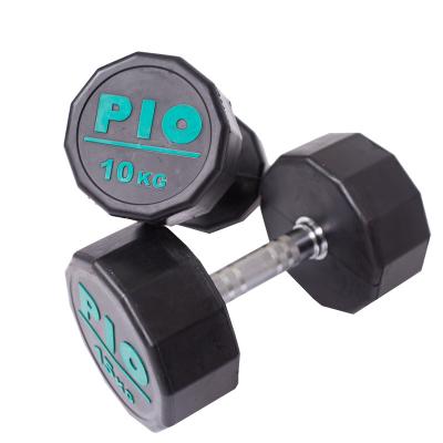 China Universal Commercial Dumbbell Weights Set Equipment Fitness Gym Round CPU Black Dumbbell Set for sale