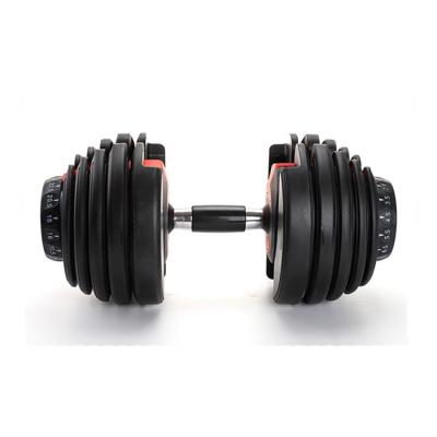 China Universal Workout Gym Equipment Dumbbell Set Weightlifting Training Adjustable 40Kg Dumbbells for sale