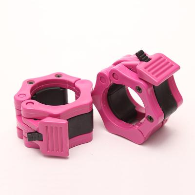 China Home Use Custom Weightlifting Threaded Clips Lock Jaw Collar Barbell Clamps 2 Buyers for sale